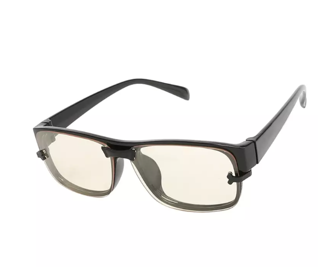 Computer glasses with blue light filtering lenses, designed to reduce eye strain and improve comfort during extended screen time.