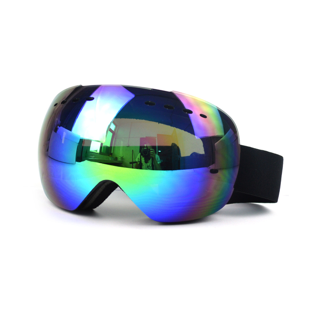 Anti-Fog Mirrored Lenses UV400 Custom Winter Sports Ski Goggles