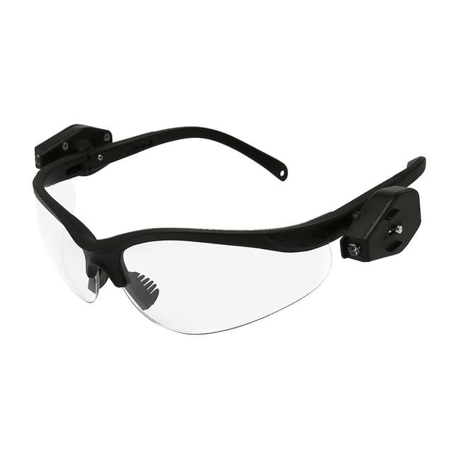 EN166 Anti Impact Construction Safety Glasses with LED Lights