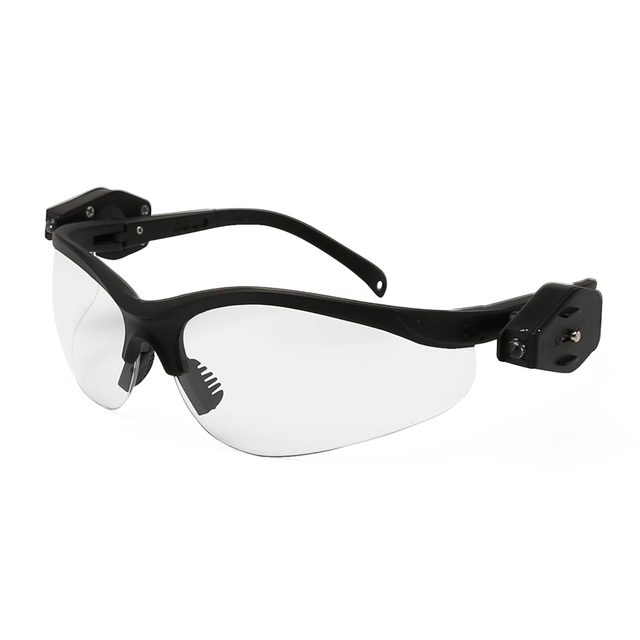 EN166 Anti Impact Construction Safety Glasses with LED Lights